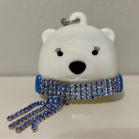Bath & Body Works Rhinestone Polar Bear Pocketbac Sanitizer Holder - Picture 1 of 2